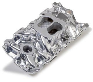 Weiand 8126C Street Warrior Everbright Square/Spread Bore Satin Intake Manifold with 1987 and Later Cast Iron Heads: Automotive