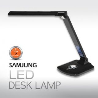 SAMJUNG SL 350 LED Desk Lamp BLACK Eco friendly latest energy efficient LED lights. Modern gloss black finish.    