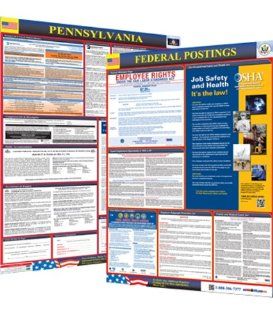 Osha4less Labor Law Poster   State and Federal, Pennsylvania (PA CB) : First Aid Kits : Office Products