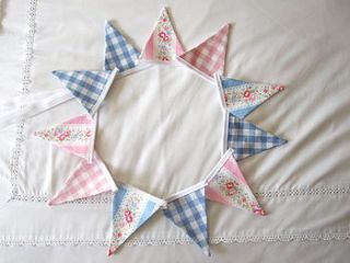 mini bunting ~ various colours by glitter pink