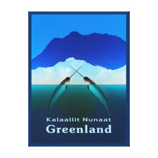 Greenland   Narwhal Gallery Wrap Canvas