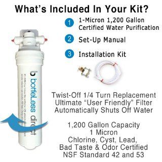 Filtration & Installation kit for BottleLess water coolers Replacement Water Filters Kitchen & Dining