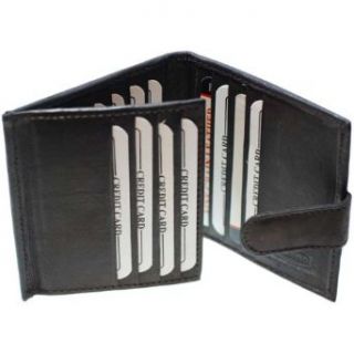 Genuine Leather Tri fold Credit Card Holder Wallet   Men's Wallet #1512 at  Mens Clothing store: