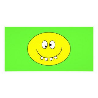 Goofy Smiley with Bad Teeth on Photo Card
