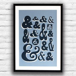 ampersand collection screen print by print basement