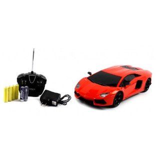 Electric Full Function Diecast Heavy Weight Metal Lamborghini Aventador RTR RC Car (Colors May Vary) Remote Control High Quality RC Car: Toys & Games