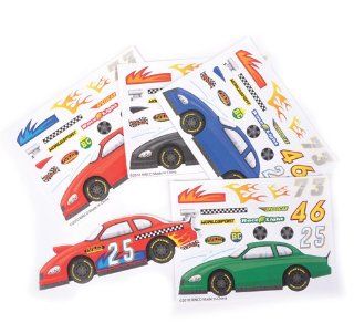 ~ 12 ~ Make a Race Car Sticker Sheets ~ New: Toys & Games