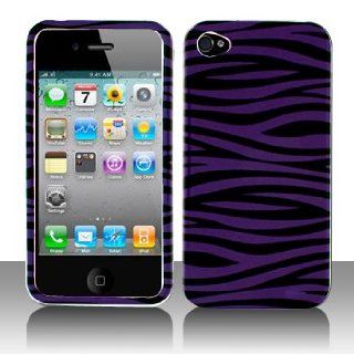 Cuffu   Purple Zebra   Apple iPhone 4 Case Cover + Screen Protector (Universal 8 cm x 6 cm Customize your own LCD protector! Great for any electronic device with LCD display!) Makes Perfect Gift In Only One LOWEST Shipping Rate $2.98   Goes With Everyday S