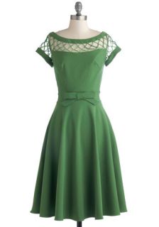 Tatyana/Bettie Page With Only a Wink Dress in Peridot  Mod Retro Vintage Dresses