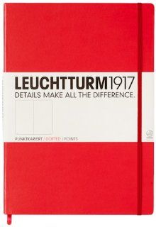 LEUCHTTURM1917 336404 Notizbuch Master (A4+), 233 Seiten, dotted rot: Bürobedarf & Schreibwaren