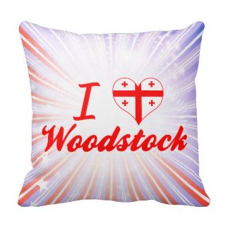 I Love Woodstock, Georgia Pillow