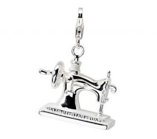 Amore La Vita Sterling Dimensional SewingMachine Charm —