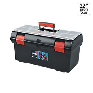 Werkzeugkoffer 510x255x265 Kunststoff schwarz / rot mit Werkzeugtrger: Baumarkt