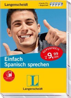Langenscheidt Einfach Spanisch sprechen   4 Audio CDs mit Begleitheft: Deutsch   Spanisch Langenscheidt Einfach sprechen: Langenscheidt: Bücher