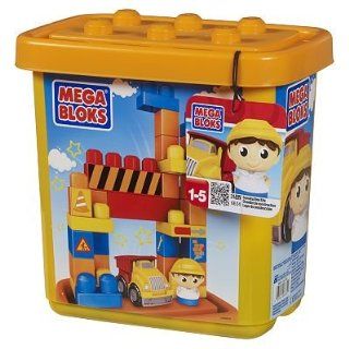 Mega Bloks First Builders Construction Site Set toy gift idea birthday: Toys & Games