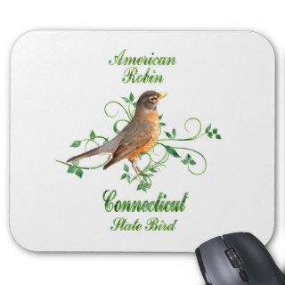 Robin Connecticut State Bird Mouse Pads