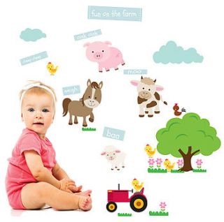 down on the farm wall stickers by parkins interiors