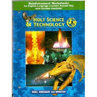 Reinforcement Worksheets for English Language Learners Answer Key, Grade 8 (Holt Science & Technology): 9780030659874: Books