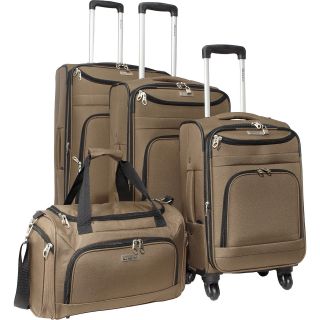 McBrine Luggage 4 Piece Swivel Luggage Set