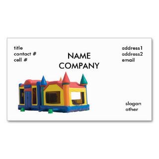 bounce house rental, NAMECOMPANY, titlecontactBusiness Card