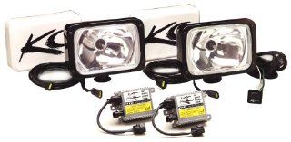 KC HiLiTES 261 6x9 Black 50w HID Spot Beam Light System: Automotive