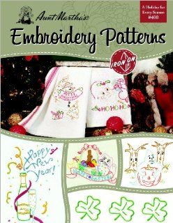 Aunt Martha's A Holiday For Every Season Embroidery Transfer Pattern Book, Over 25 Iron On Patterns