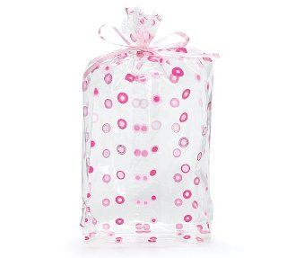 (10) Pink Dots Cello Birthday Party Baby Shower Favor Gift Bag 11x5x2.5: Health & Personal Care