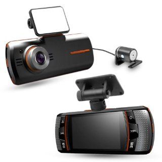 New Arrival E Prance HD 1920*1080P F90 Car Dvr Dual Camera GPS 2.7""16:9 TFT LCD screen H.264 5M CMOS With G Sensor, GPS Logger HDMI & USB 2.0 Support TF card, max. 32GB : In Dash Vehicle Gps Units : GPS & Navigation