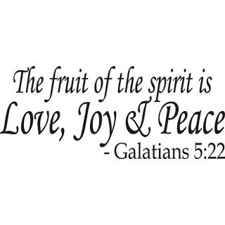 The Fruit Of The Spirit Bible Verse Vinyl Wall Art Quote
