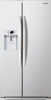 Samsung RSG257 24 Cubic Foot Side by Side Refrigerator with 2 Doors and Integrated Water & Ice, White Pearl Appliances