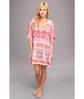 Echo Design Colorful Kaleidoscope Silky Cover Up Hot Pink