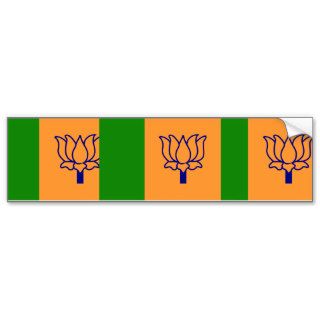 Bjp, India flag Bumper Stickers