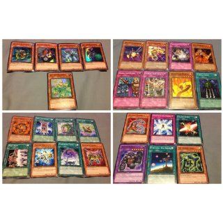 Yugioh Gigantic Lot!!! 6 Super , 2 Ultra, 50 Commons (Cards May Vary): Toys & Games