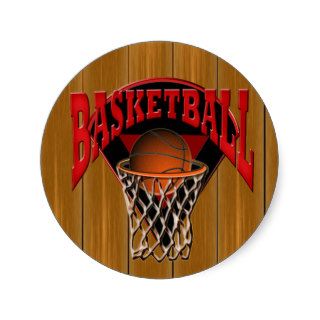 Into The Hoop Basketball and Backboard Stickers