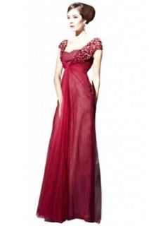 Kingmalls Womens Beaded Plum Cap Sleeves Pageant Dress (Small) at  Womens Clothing store: Cap Sleeve Lace Formal Dress