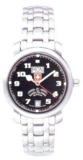 Swiss Military Mens Analog Chronograph Black Dial Watch with Date Day XWA275: Watches