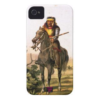 Native American Indian on Horse Back Case Mate iPhone 4 Cases