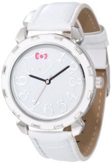 Hello Kitty Women's H3WL1038WT Boyfriend Valentine Kitty Case White Strap Watch Watches