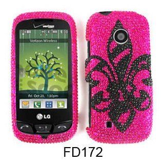 Cell Phone Skin + Hard Case Cover For Lg Cosmos Touch / Attune / Beacon Un 270    Full Diamond Crystal: Cell Phones & Accessories