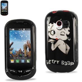 Reiko 2DPC LGVN271 B10BK Durably Crafted Protective Betty Boop Case for LG Extraver VN271   1 Pack   Retail Packaging   Black: Cell Phones & Accessories