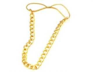 Asraistyle's Boho Stretch Gold Necklace Headband Clothing