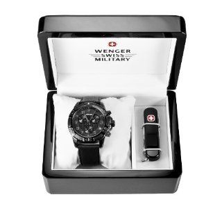 Wenger 66182 Set   Wenger 79264 Men's Special Edition Zurich Carbon Fiber Dial Chronograph Watch and Swiss Army Knife Set: Watches