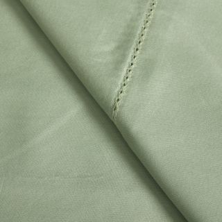 Elite Home Products Camden Hemstitch Egyptian Cotton Sheet Set Green Size Queen