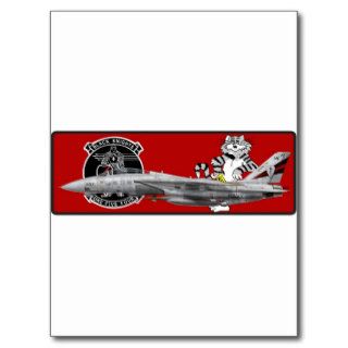 VF 154 Black Knights F 14 Tomcat Post Card