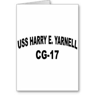 USS HARRY E. YARNELL (CG 17) GREETING CARD