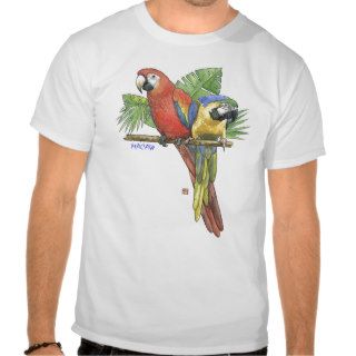Tropical Macaws Tshirts