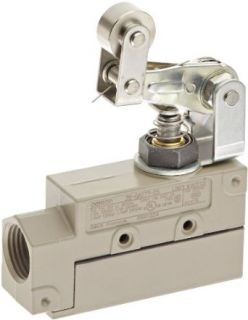 Omron ZE QA277 2S General Purpose Enclose Switch, High Breaking Capacity and Durability, One Way Action Roller Arm Lever, Single Pole Double Throw AC, Side Mounting, 1/2 14NPSM Conduit Size Electronic Component Limit Switches