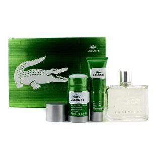 Lacoste Lacoste Essential Coffret: Eau De Toilette Spray 125ml/4.2oz + Deodorant Stick 75ml/2.4oz + Shower Gel 50ml/1.6oz   3pcs: Health & Personal Care