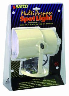 Satco SF77/293 Multi Purpose Portable Spot Light, Almond   Directional Spotlight Ceiling Fixtures  