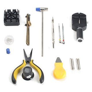 22pcs Watch Repair Tool Kit with Watch Case Opener : Sports Fan Watches : Sports & Outdoors